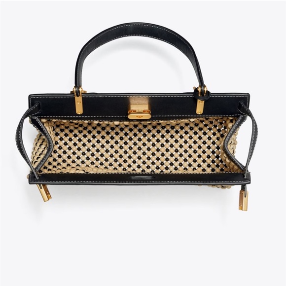 TORY BURCH LEE RADZIWILL BEADED TOP HANDLE SMALL BAG LIMITED EDITION •••Read••• - Picture 4 of 16